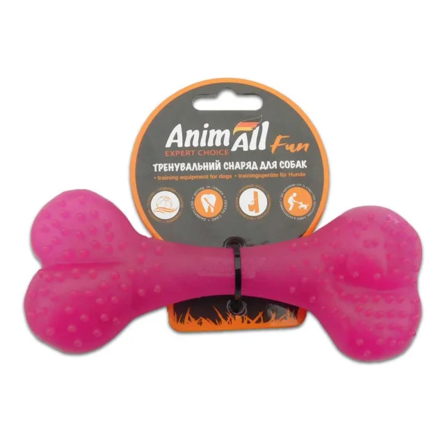 Игрушка AnimAll Fun кость, фиолетовая, 15 см