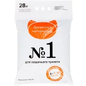 Древесный наполнитель №1 для кошачьего туалета, 6+1 кг (28 л)