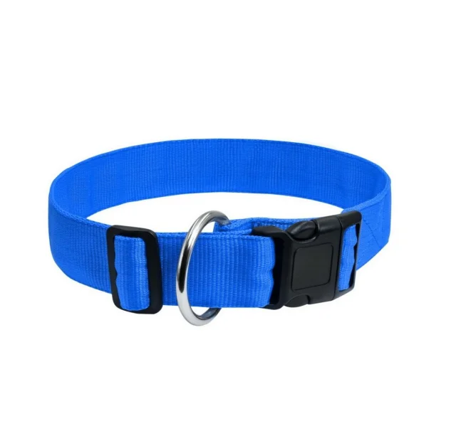 Нейлоновый ошейник Dog Extreme для собак, регулируемый,  30 мм, 35-58 см, голубой