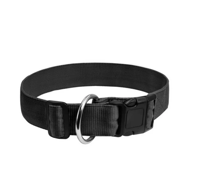 Нейлоновый ошейник Dog Extreme для собак, регулируемый,  30 мм, 35-58 см, черный
