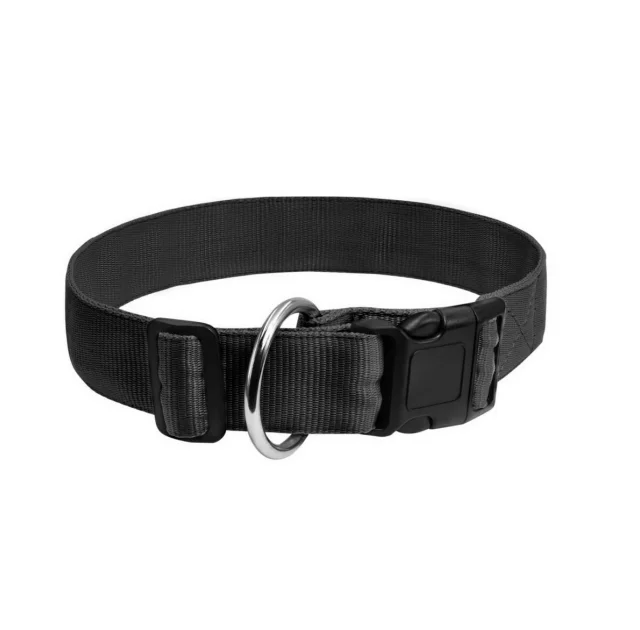 Нейлоновый ошейник Dog Extreme для собак, регулируемый, 40 мм, 43-70 см, черный