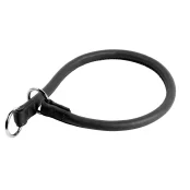Нашийник-зашморг Soft для собак, ривковий, 13 мм, 55 см, чорний