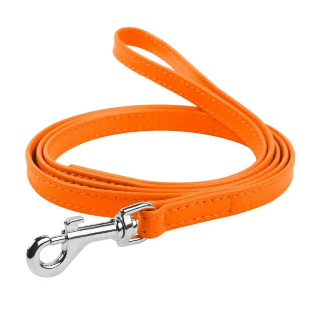 Повідець Waudog Classic для собак 12 мм, 122 см, помаранчевий