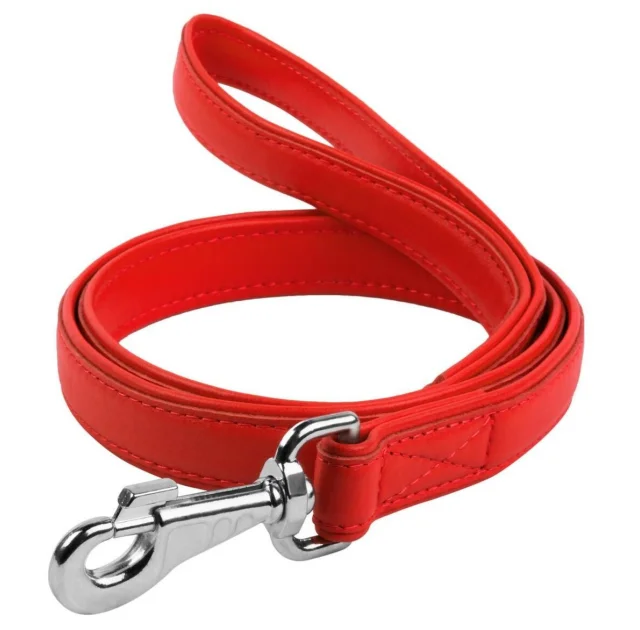 Повідець Waudog Classic для собак 18 мм, 122 см, червоний
