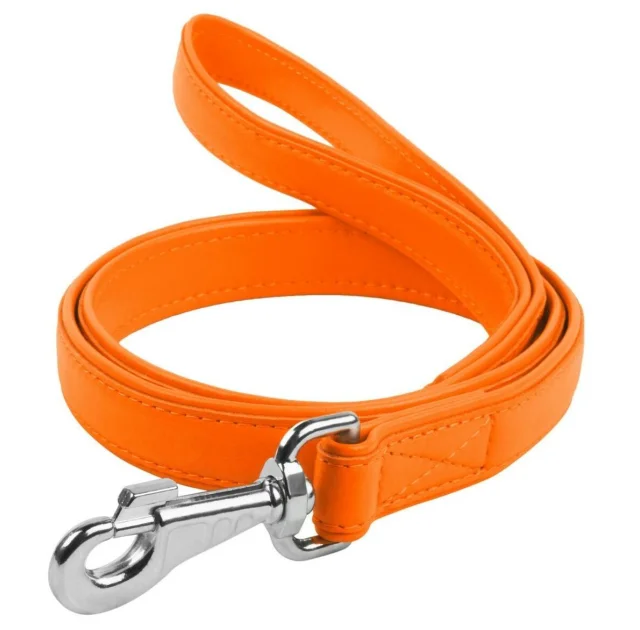 Повідець Waudog Classic для собак 18 мм, 122 см, помаранчевий