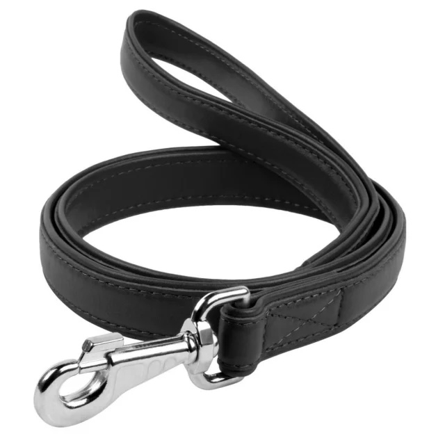 Повідець Waudog Classic для собак 18 мм, 122 см, чорний