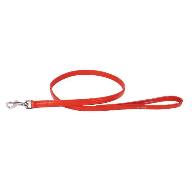 Повідець Waudog Classic для собак 25 мм, 122 см, червоний