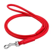 Поводок круглый Waudog Glamour для собак 13 мм, 183 см, красный