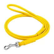 Поводок круглый Waudog Glamour для собак 4 мм, 183 см, желтый