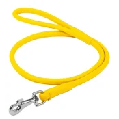 Повідець круглий Waudog Glamour для собак 10 мм, 122 см, жовтий