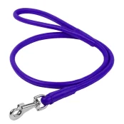 Повідець круглий Waudog Glamour для собак 10 мм, 122 см, фіолетовий