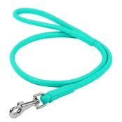 Повідець круглий Waudog Glamour для собак 13 мм, 122 см, ментоловий