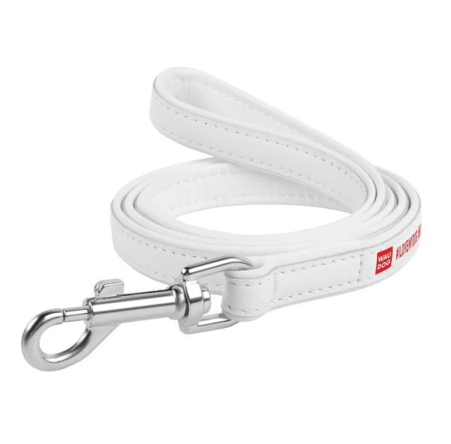 Повідець Waudog Printed з малюнком Я люблю свою собаку для собак 12 мм, 122 см, білий