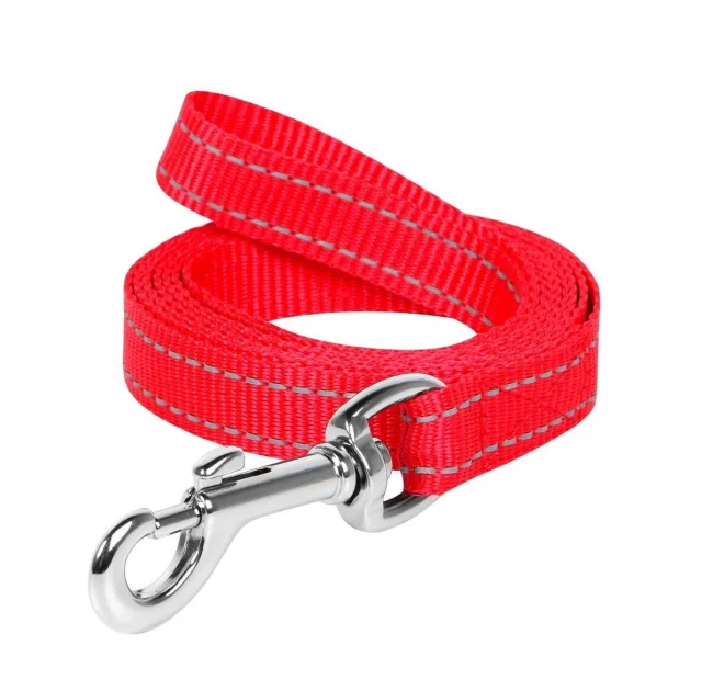 Поводок нейлоновый Dog Extreme для собак14 мм, 200 см, красный