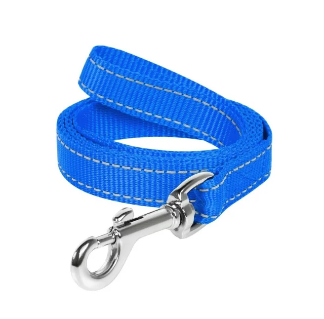 Поводок нейлоновый Dog Extreme для собак 20 мм, 150 см, голубой