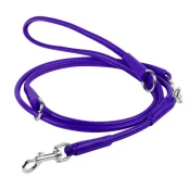 Повідець-перестіжки Waudog Glamour круглий для собак, 6 мм, фіолетовий