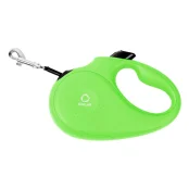 Поводок-рулетка для собак вагою до 15 кг, розмір S, 5 м, салатовий