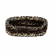 Лежанка Теремок №5 меховая для собак и кошек, с узкими бортиками, 68×58×18 см