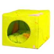 Лежак Теремок Домик-кубик для собак и кошек, 41×41×35 см