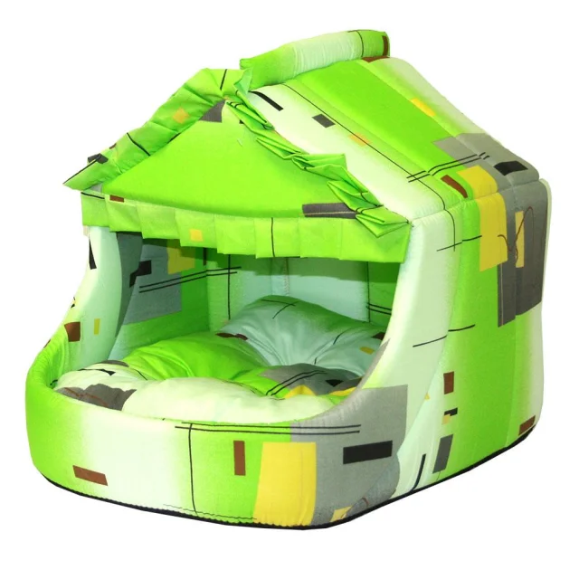 Лежак Теремок Домик-теремок для собак и кошек, 35×50×45 см