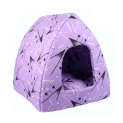 Лежак Теремок Домик-шалаш для собак и кошек, 42×43×50 см