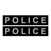 Сменная надпись для шлеи Police, большая 3-4 размер, черная
