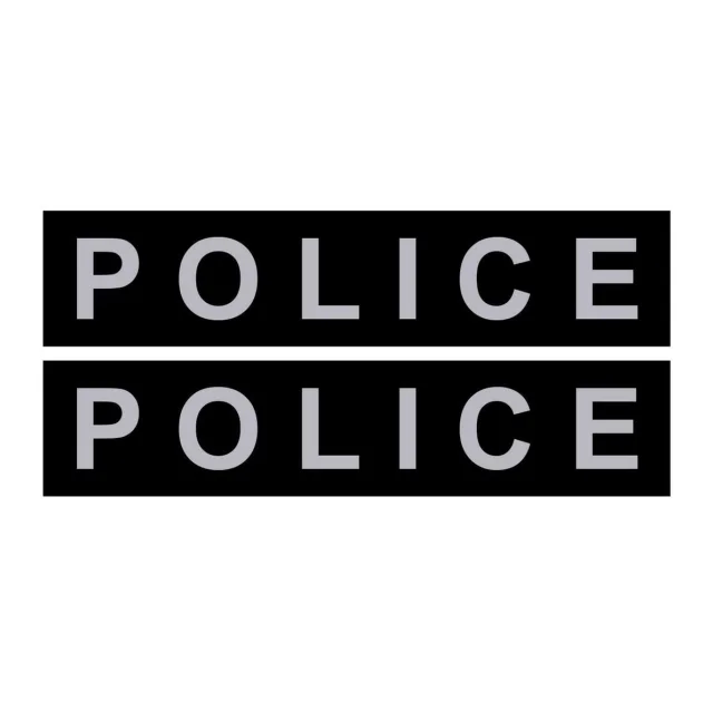 Змінна напис для шлеи Police, мала 1-2 розміри, чорна