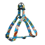 Шлея Waudog Nylon для собак с рисунком Вау 15 мм, 40-55 см