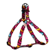 Шлея Waudog Nylon для собак с рисунком Граффити 15 мм, 40-55 см