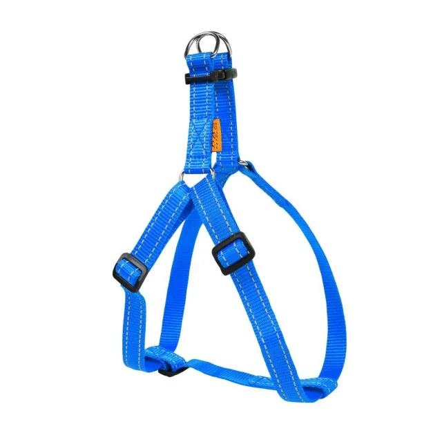 Нейлоновая шлея Dog Extreme для собак, регулирующая, 20 мм, 50-80 см, голубая
