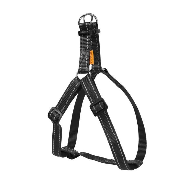 Нейлоновая шлея Dog Extreme для собак, регулирующая, 20 мм, 50-80 см, черная