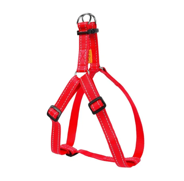 Нейлоновая шлея Dog Extreme для собак, регулирующая, 25 мм, 60-90 см, красная