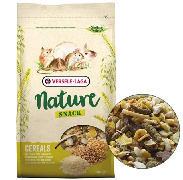 Корм Versele-Laga Nature Snack Cereals дополнительный, для грызунов, 500 г