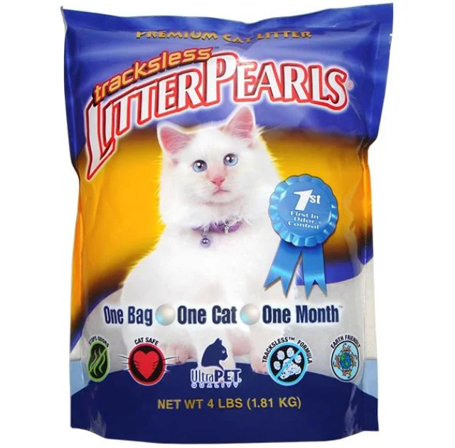 Наполнитель Litter Pearls TrackLess для туалетов, кварцевый, для кошек, 1.81 кг