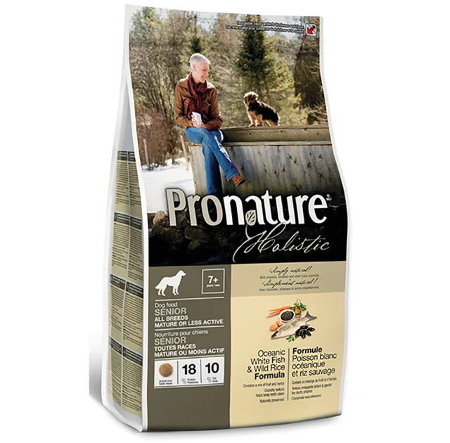 Сухий корм Pronature Holistic з океанічної білої рибою і диким рисом, холістік, для собак, 13.6 кг