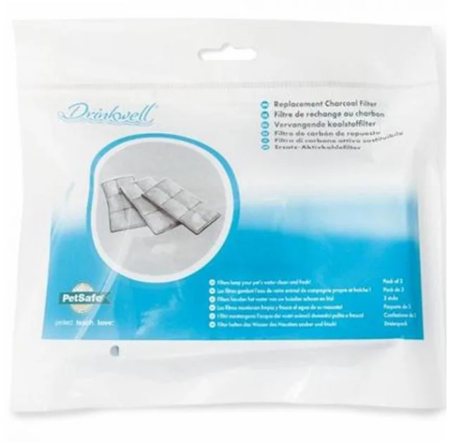 Фильтр PetSafe Drinkwell Filter сменный в фонтан-поилку на 1.2 л и 5 л, в комплекте 3 шт