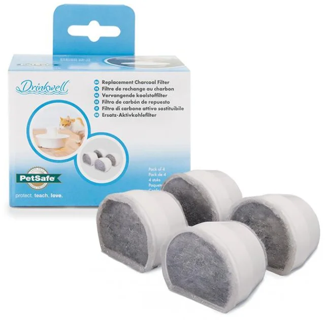 Фильтр PetSafe Drinkwell Replacement Charcoal Filter сменный, угольный, для фонтанов, 4 шт