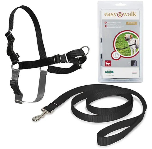 Шлея Premier Easy Walk антирывок, для собак, размер L, черная
