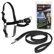 Шлея Premier Easy Walk антирывок, для собак, размер XL, черная