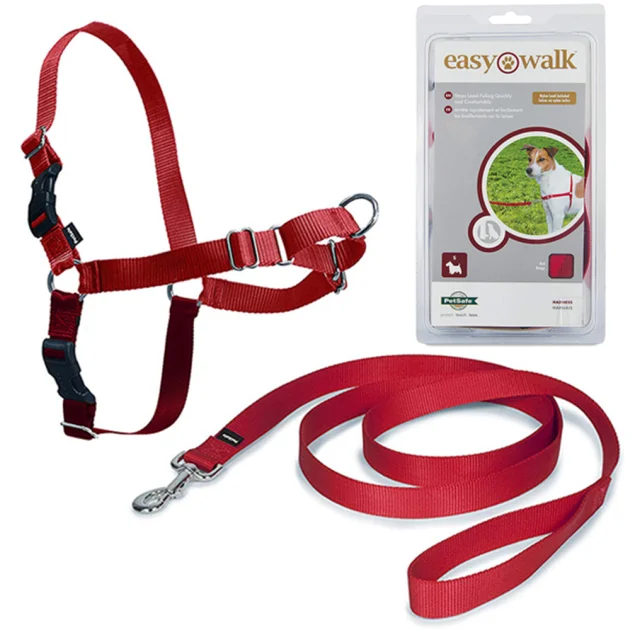 Шлея Premier Easy Walk антирывок, для собак, размер S, красная