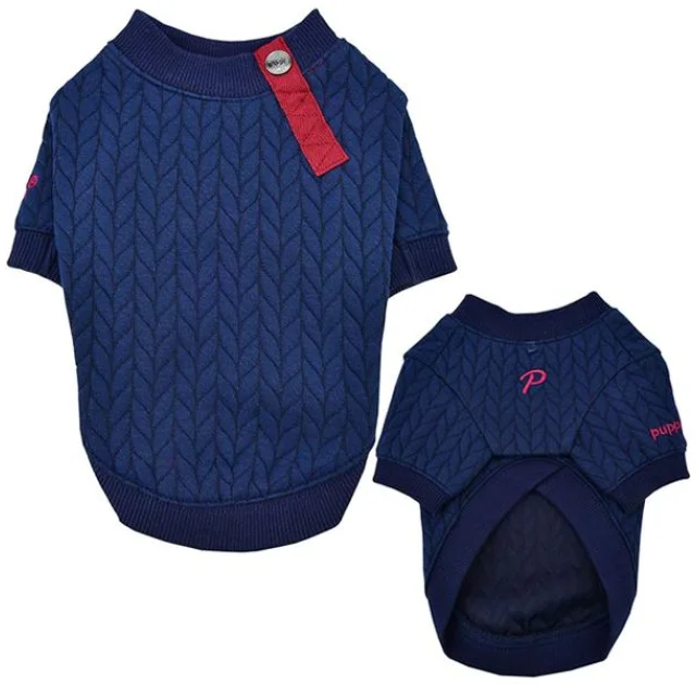Свитер Puppia Landon для собак, размер L, синий