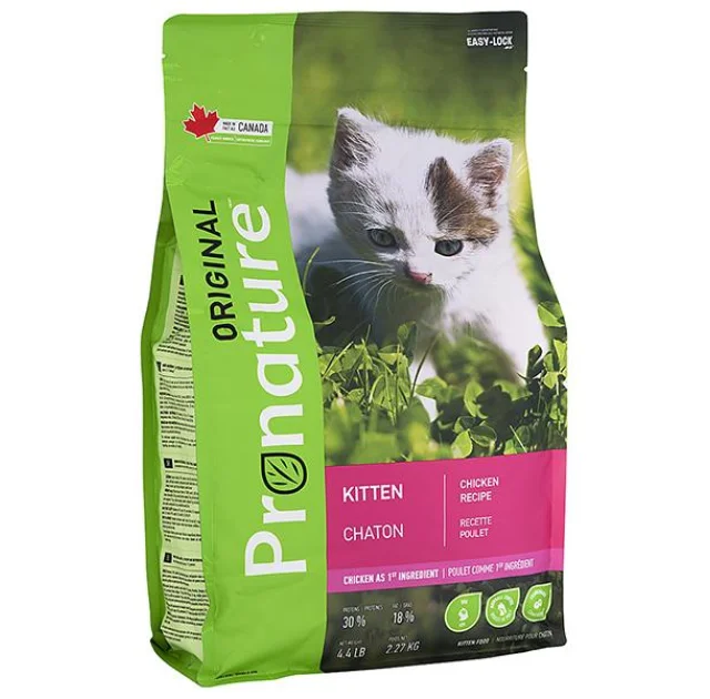 Сухой корм Pronature Original Kitten Chicken с курицей, для котят, 2.27 кг