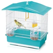 Клітка Imac Tiffany для канарок, пластик, блакитна, 42х26х42 см