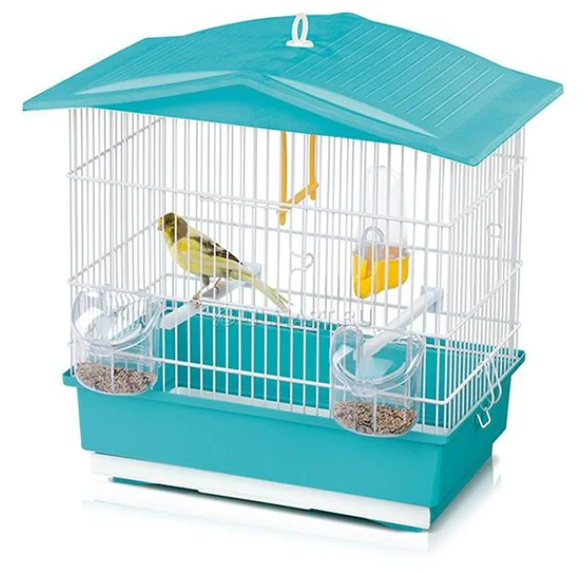 Клітка Imac Tiffany для канарок, пластик, блакитна, 42х26х42 см