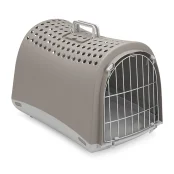 Переноска Imac Linus для собак и кошек, пластик, светло-серая, 50×32×34.5 см