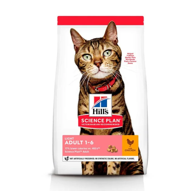 Сухой корм Hill's Science Plan Adult Light для кошек, с курицей, 3 кг