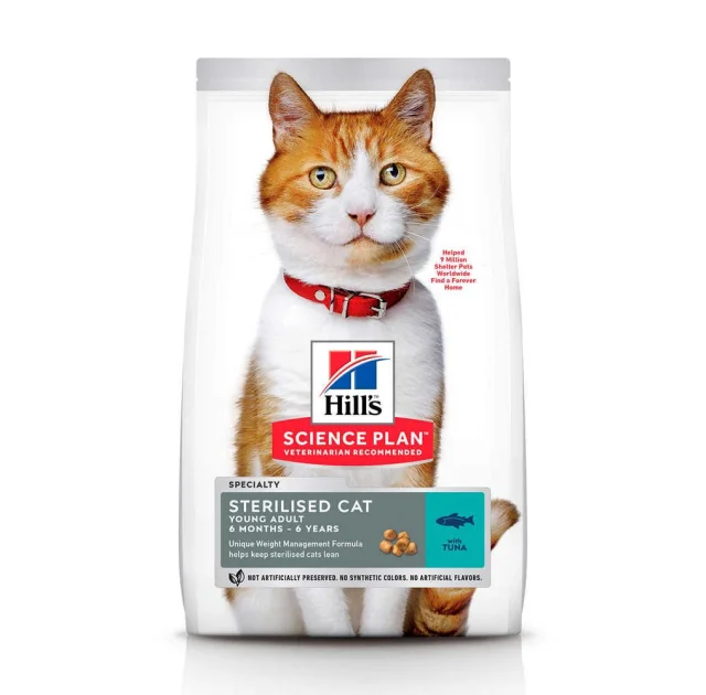 Сухой корм Hill's Science Plan Young Adult Sterilised Cat для кошек, с тунцом, 300 г