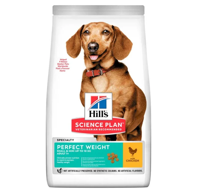 Сухий корм Hill's Science  Plan Adult Perfect Weight Small & Mini для собак, з куркою, 1.5 кг