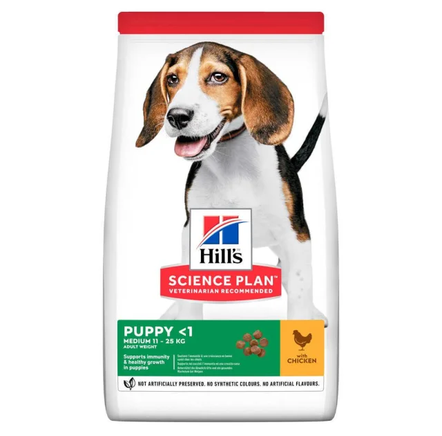 Сухий корм Hill's Science  Plan Puppy Medium для цуценят, з куркою, 14 кг