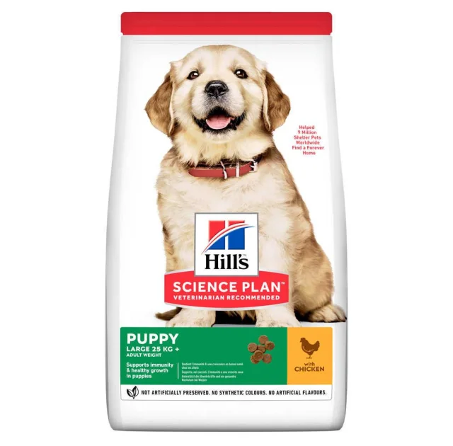 Сухий корм Hill's Science  Plan Puppy Large Breed для собак, з куркою, 14.5 кг